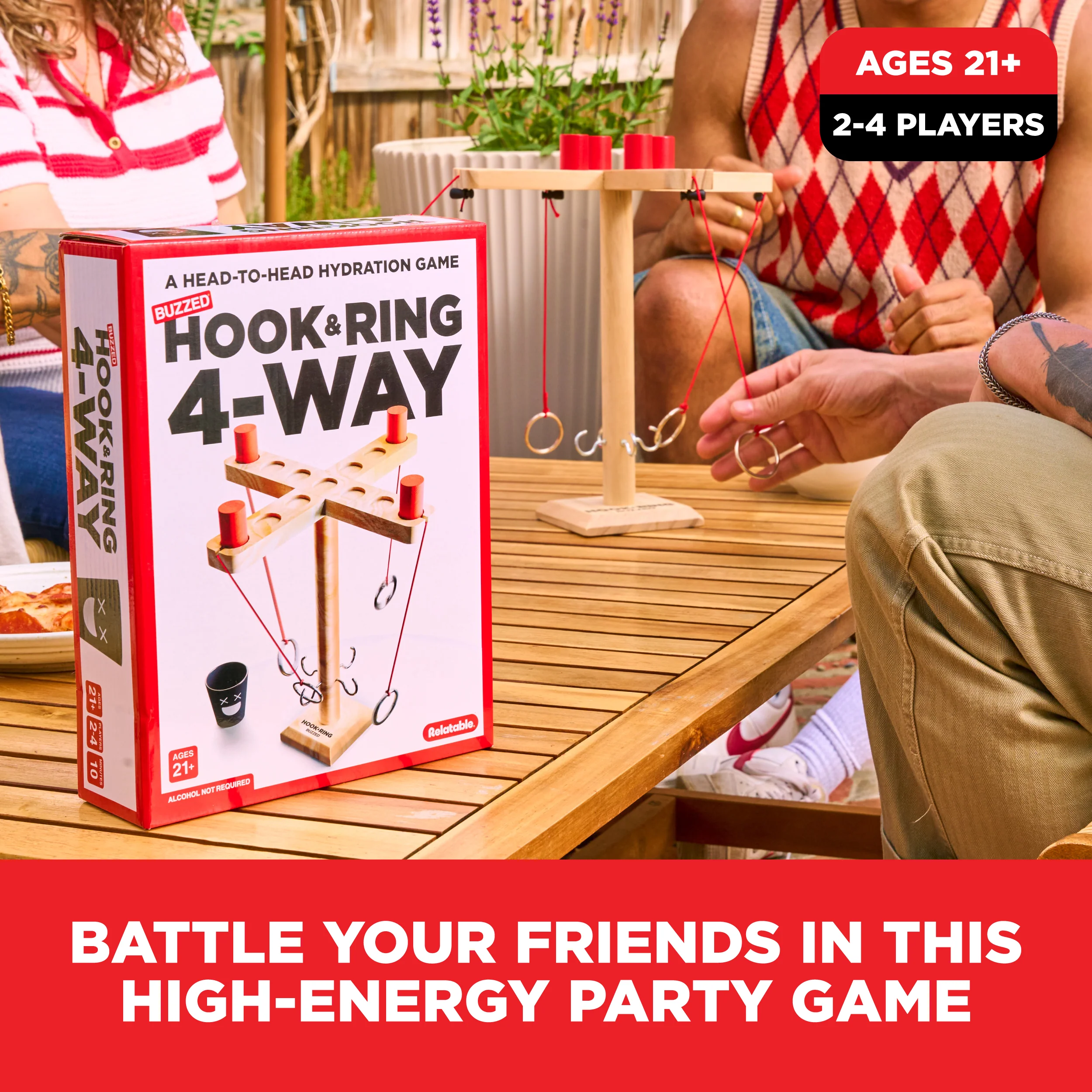 Buzzed 4-Way Hook & Ring | The Ring Toss to Rule All 3 Buzzed 4-Way Hook & Ring | The Ring Toss to Rule All