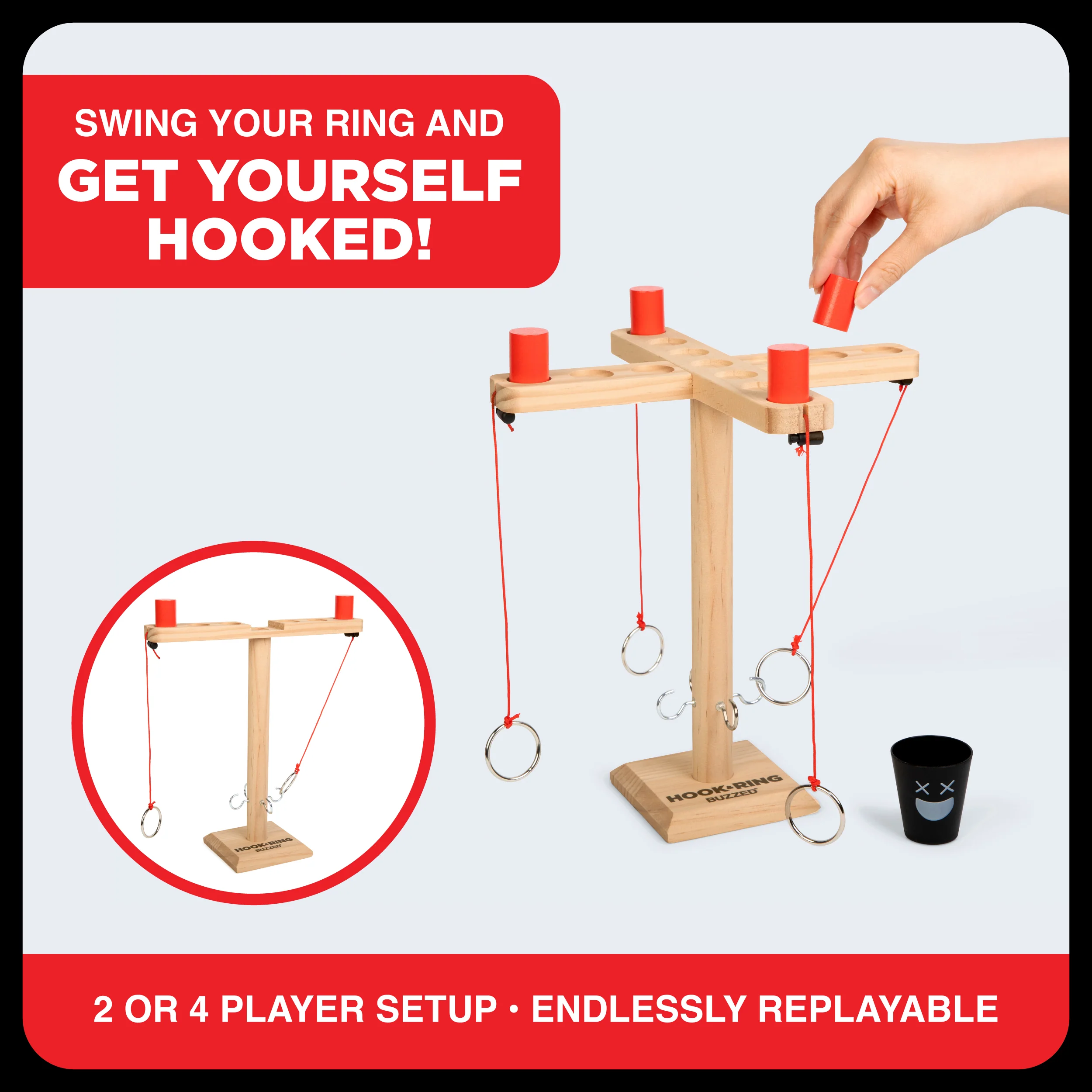 Buzzed 4-Way Hook & Ring | The Ring Toss to Rule All 4 Buzzed 4-Way Hook & Ring | The Ring Toss to Rule All