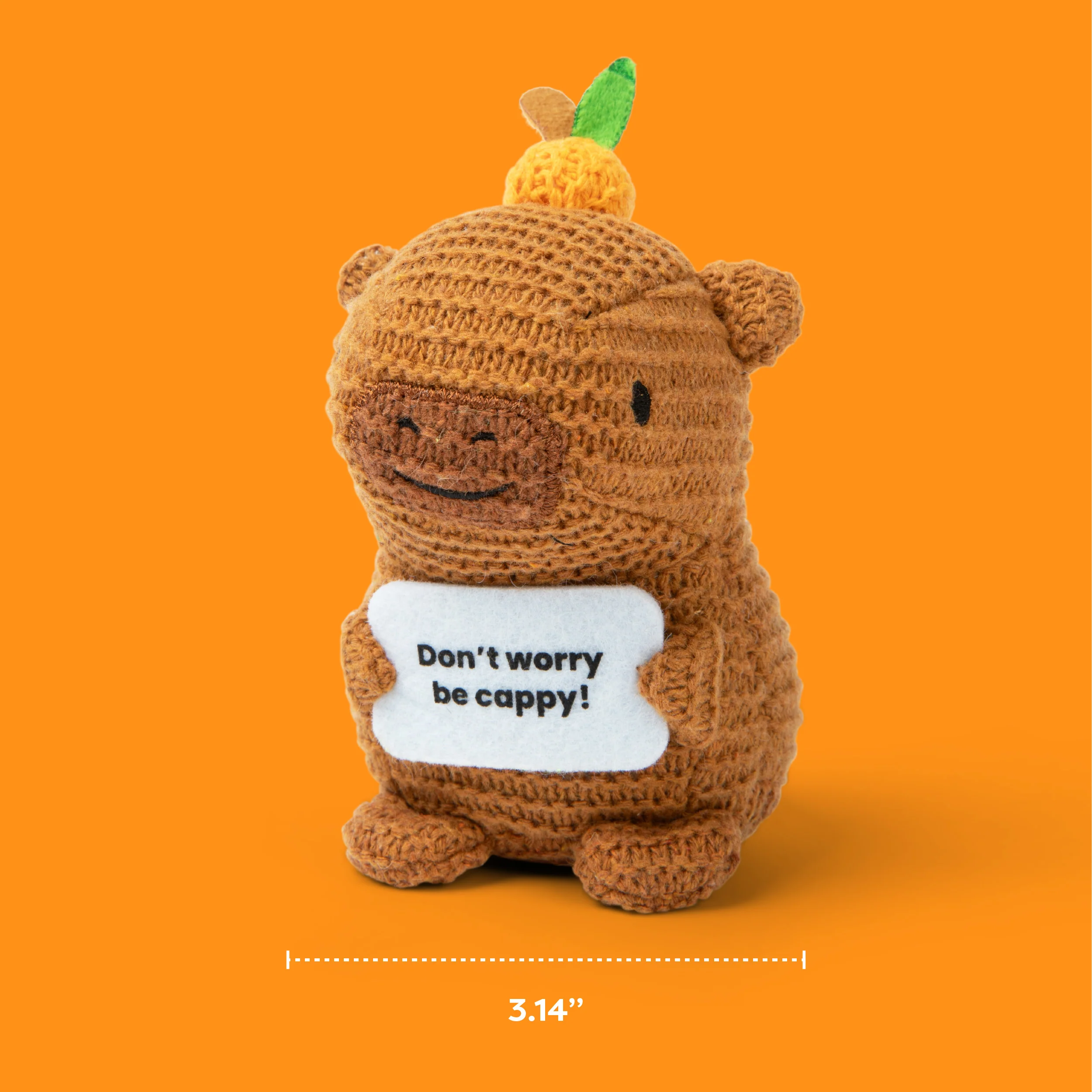 Lil Cheers Capybara by Relatable – Chill Crochet Plush for Daily Positivity