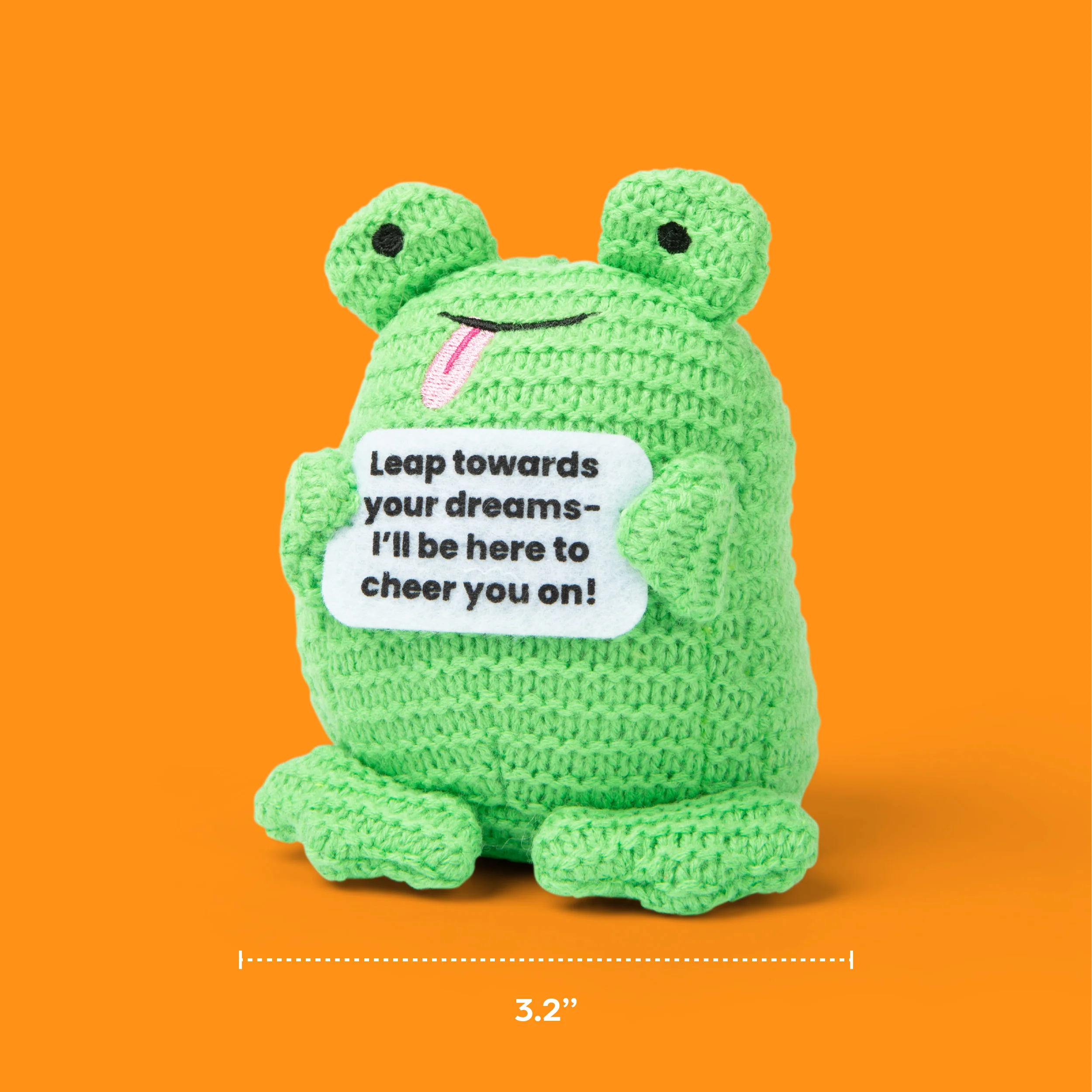 Lil Cheers Frog by Relatable – Whimsical Crochet Plush with a Positive Message 5 Lil Cheers Frog by Relatable – Whimsical Crochet Plush with a Positive Message