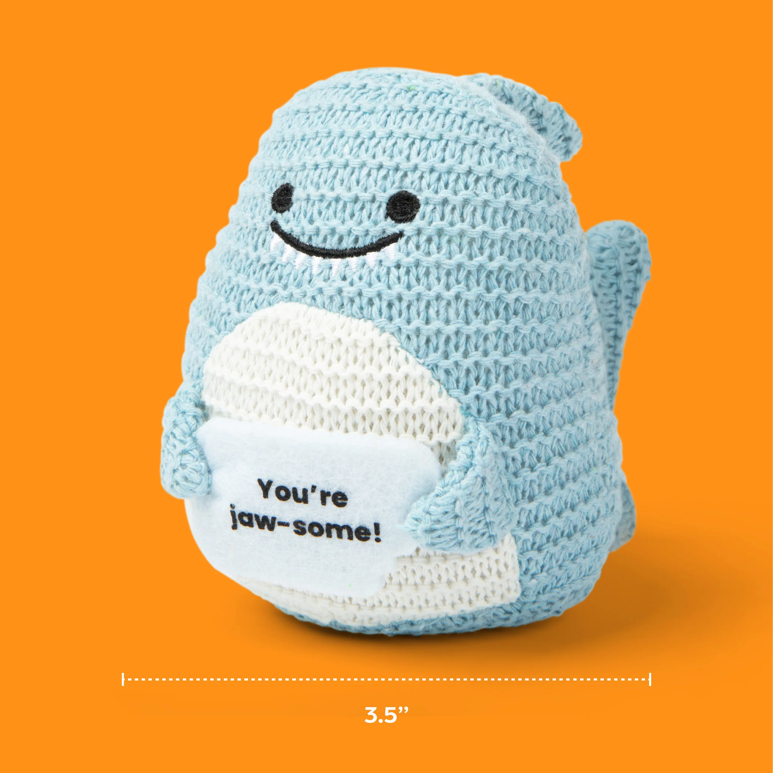 Lil Cheers Shark by Relatable – Fintastic Crochet Plush with Encouragement 5 Lil Cheers Shark by Relatable – Fintastic Crochet Plush with Encouragement