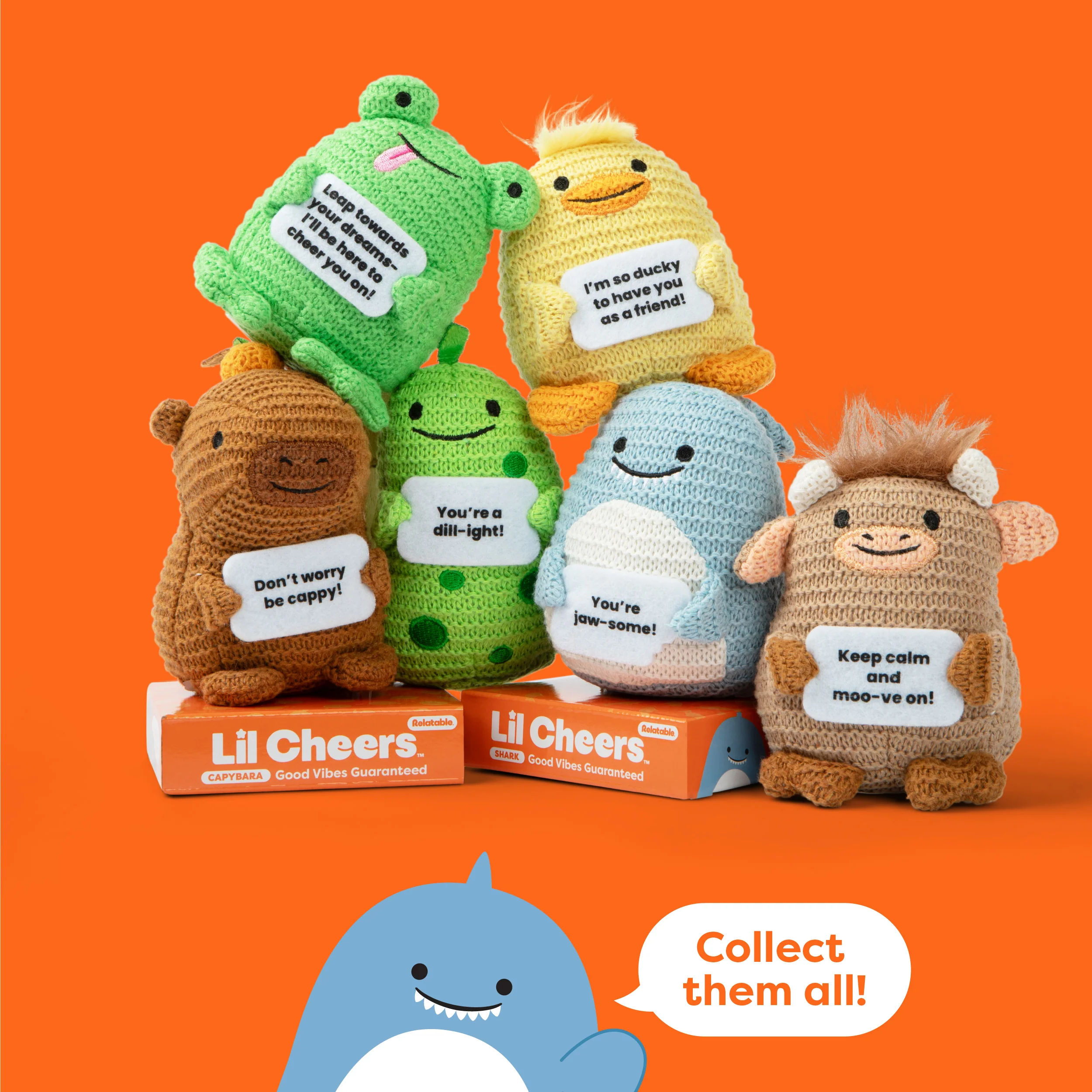 Lil Cheers Shark by Relatable – Fintastic Crochet Plush with Encouragement 7 Lil Cheers Shark by Relatable – Fintastic Crochet Plush with Encouragement