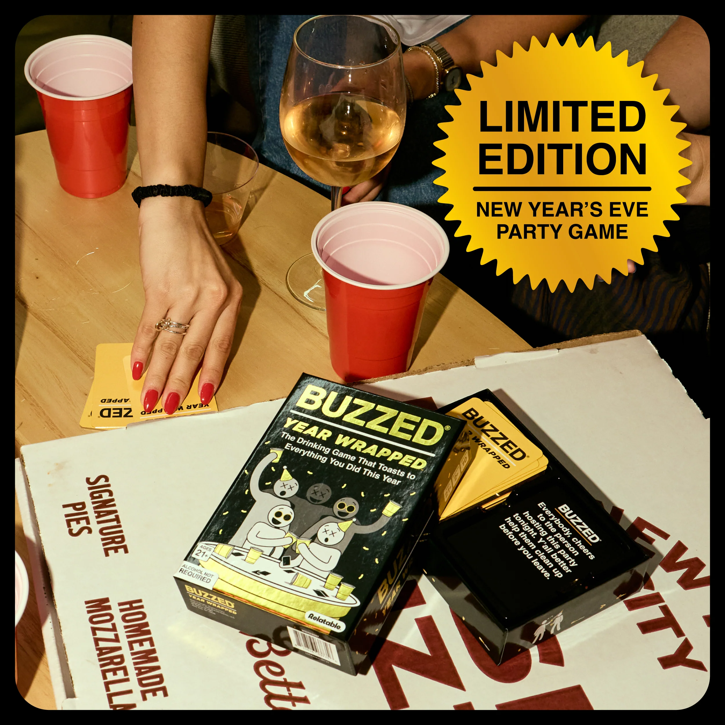 Buzzed Year Wrapped by Relatable | A New Year’s Eve Drinking Game