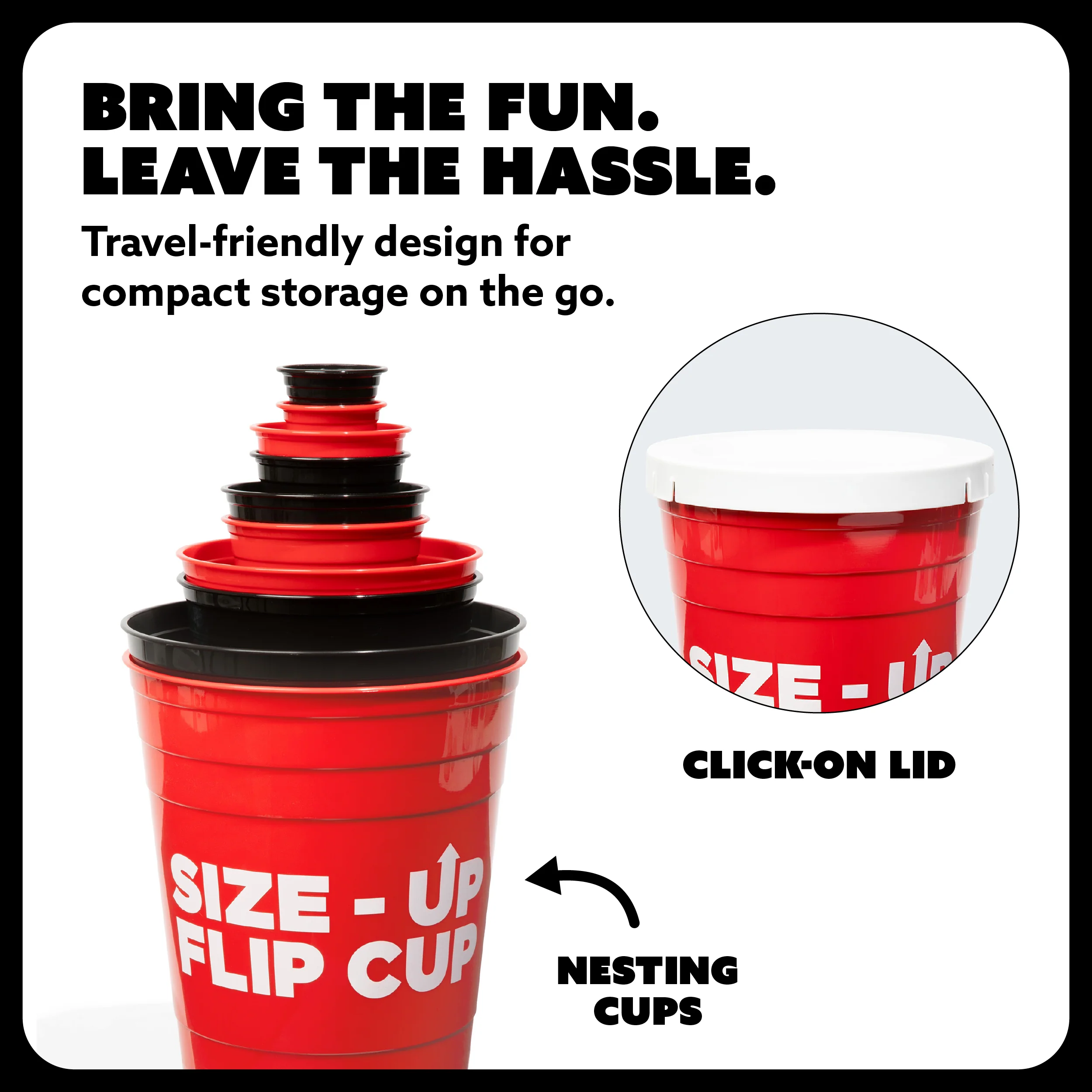 Size Up Flip Cup by BUZZED – A Hilarious Twist on the Classic Drinking Game 4 Size Up Flip Cup by BUZZED – A Hilarious Twist on the Classic Drinking Game