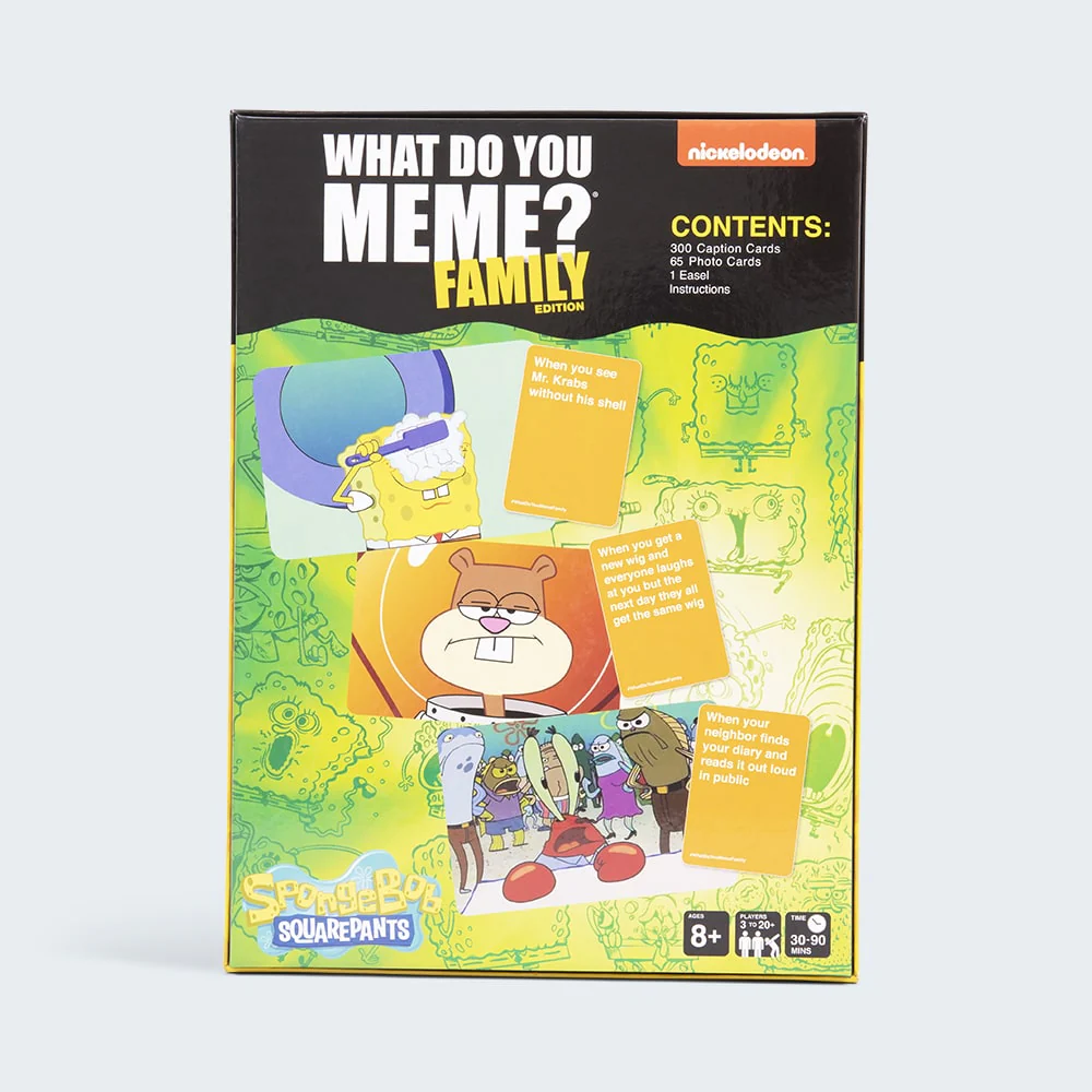 What Do You Meme?® SpongeBob SquarePants Family Edition Card Game