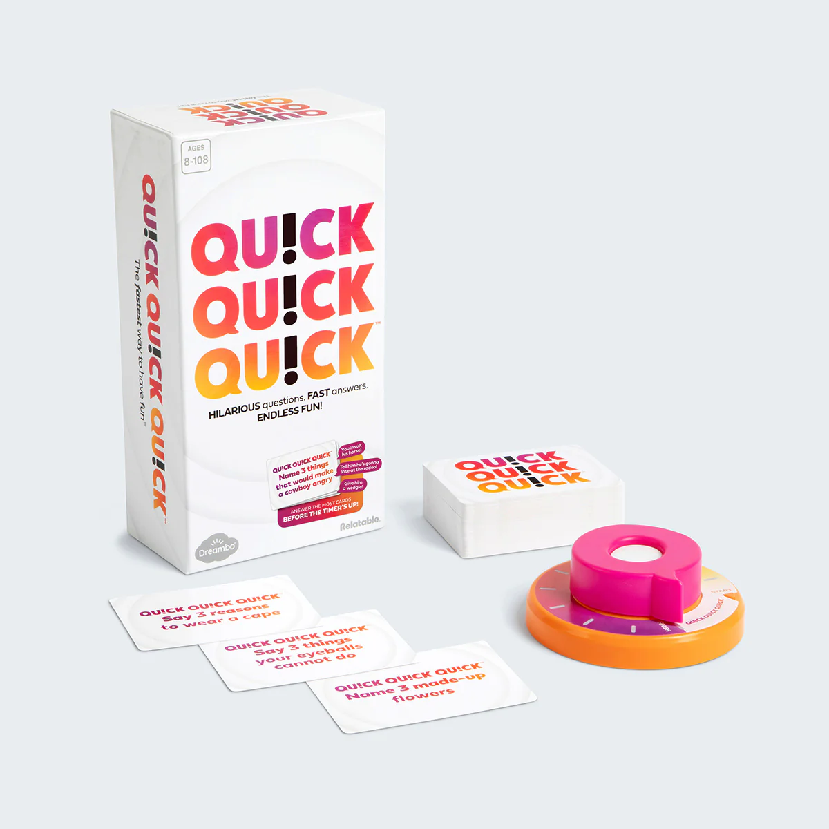 Quick! Quick! Quick! Unleash Your Inner Funny With The Ultimate Party Games For Friends And Family Game Night, The Fastest Way To Have Fun, Ages 8 To 108