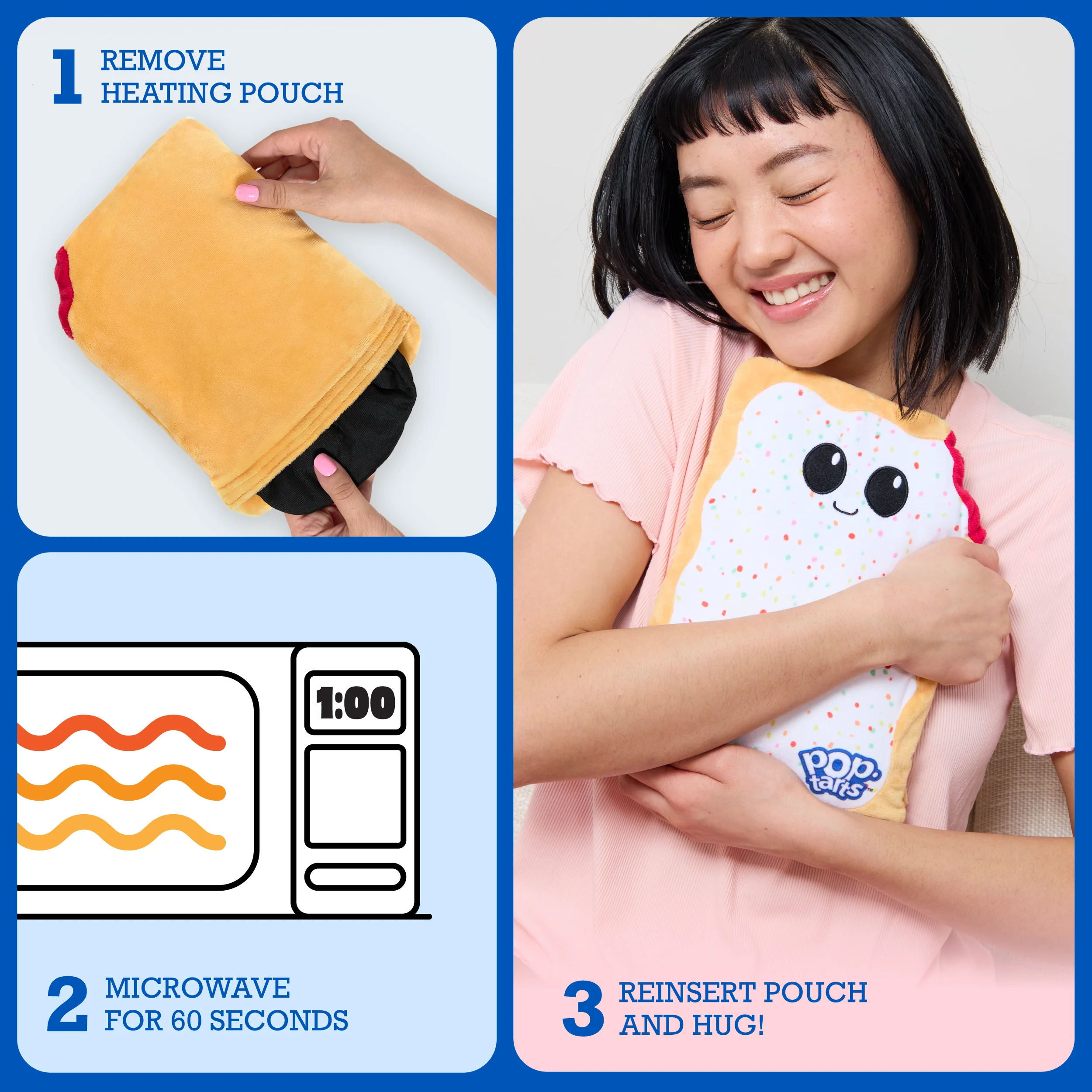Pop-Tarts™ Happy Helpers by Relatable – Microwavable Plush Heating Pad for Cozy Relief 5 Pop-Tarts™ Happy Helpers by Relatable – Microwavable Plush Heating Pad for Cozy Relief