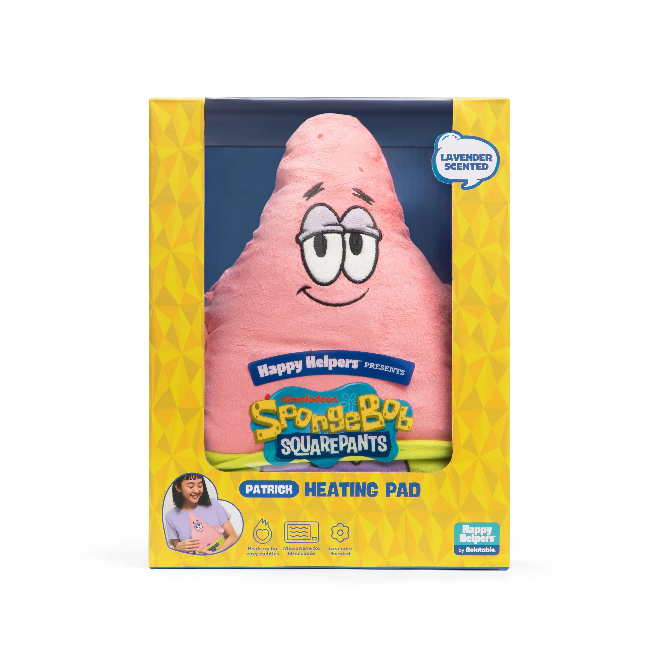 Happy Helpers Patrick By Relatable, The Cozy Comfort That's Anything But Boring, Get Relief With This Plush Heating Pad For Period Cramps