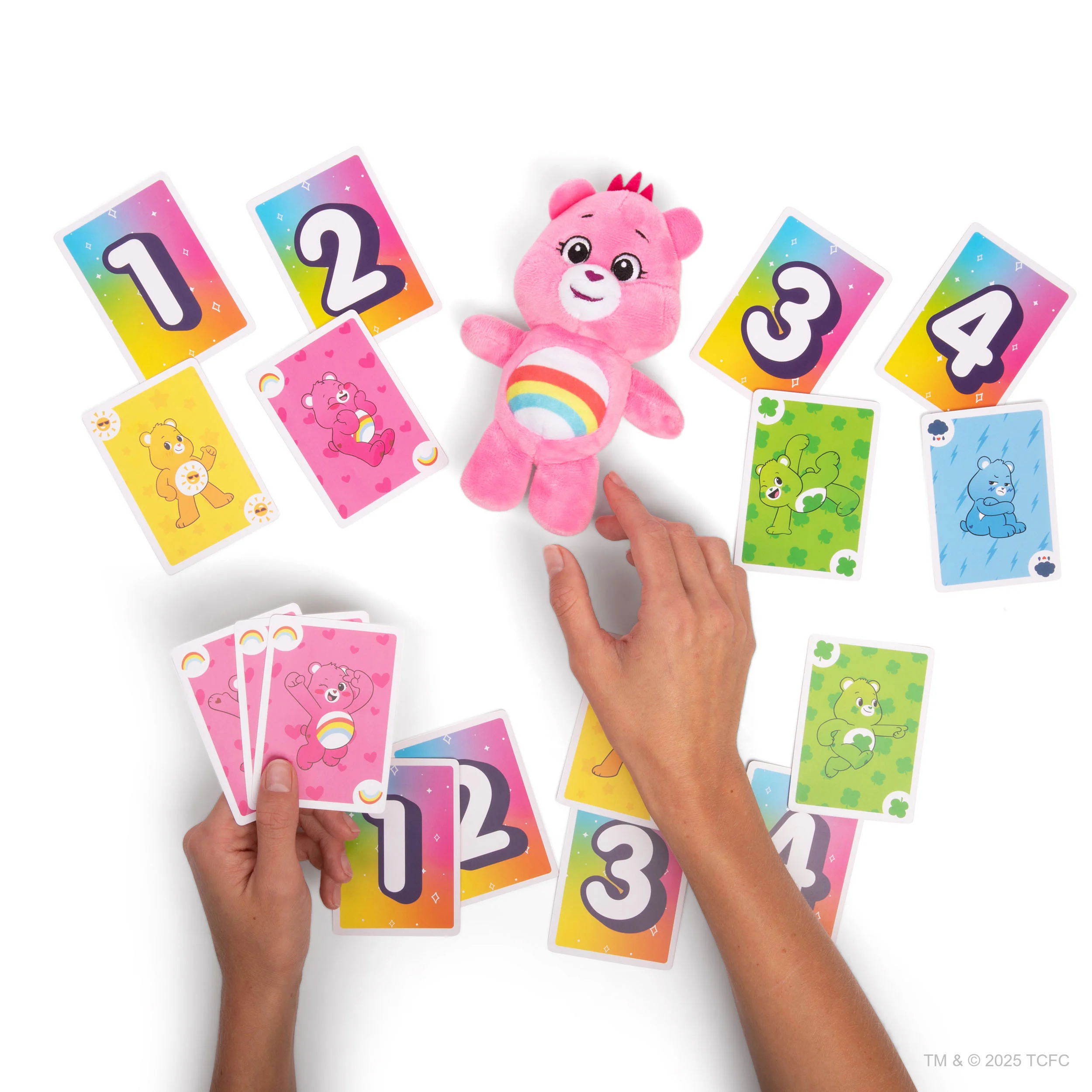Care Bears™ Take 4 by Relatable – A fast, cute family card game featuring an exclusive Cheer Bear plushie