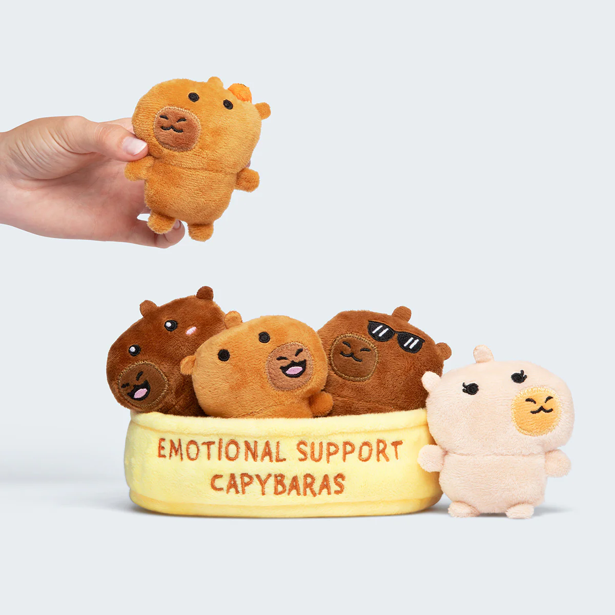 Emotional Support Capybaras by Relatable – A Cozy Capybara Plush Gift Set