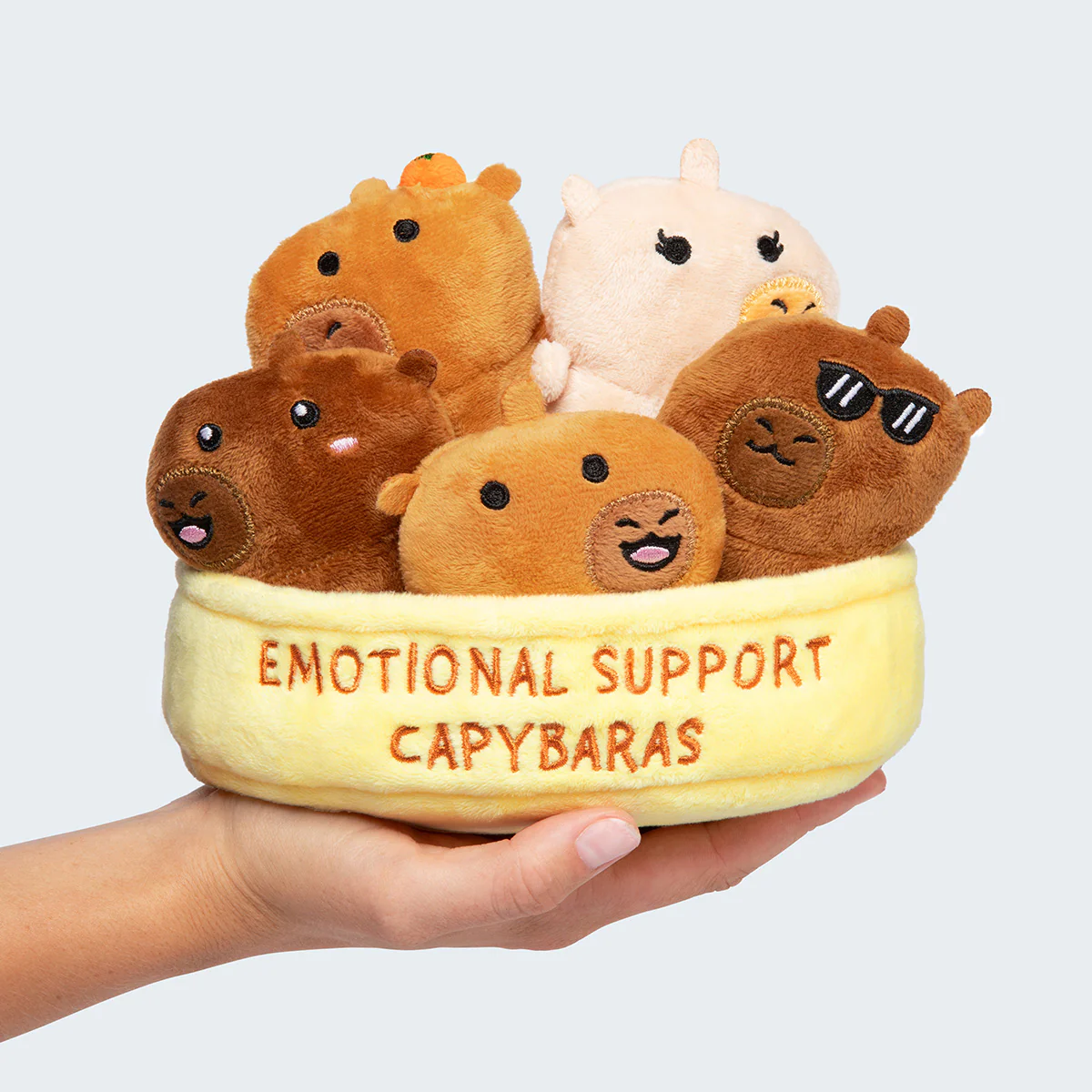 Emotional Support Capybaras by Relatable – A Cozy Capybara Plush Gift Set 3 Emotional Support Capybaras by Relatable – A Cozy Capybara Plush Gift Set