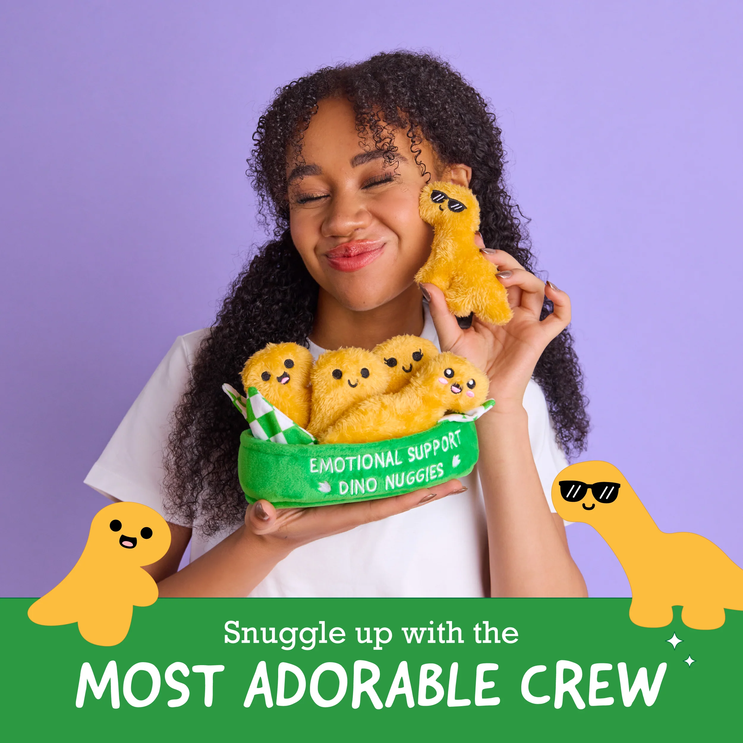Emotional Support Dino Nuggies by Relatable – A Huggable Dinosaur Plushie 6 Emotional Support Dino Nuggies by Relatable – A Huggable Dinosaur Plushie