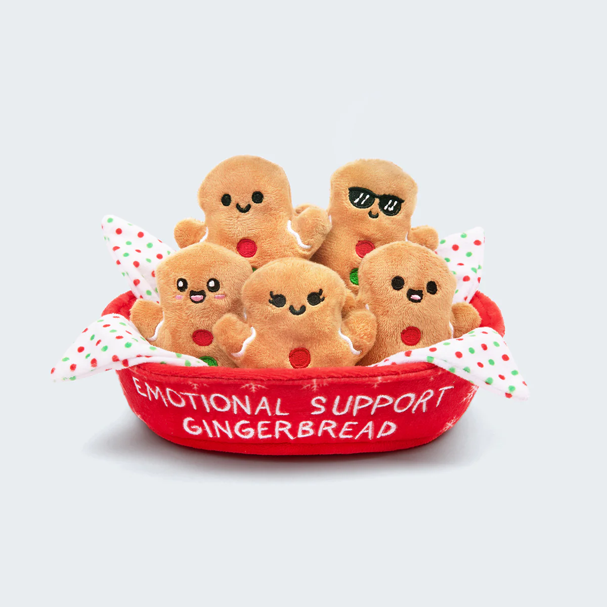 Emotional Support Gingerbread – Soft Plush Cookie Toy, Cute Holiday Gift