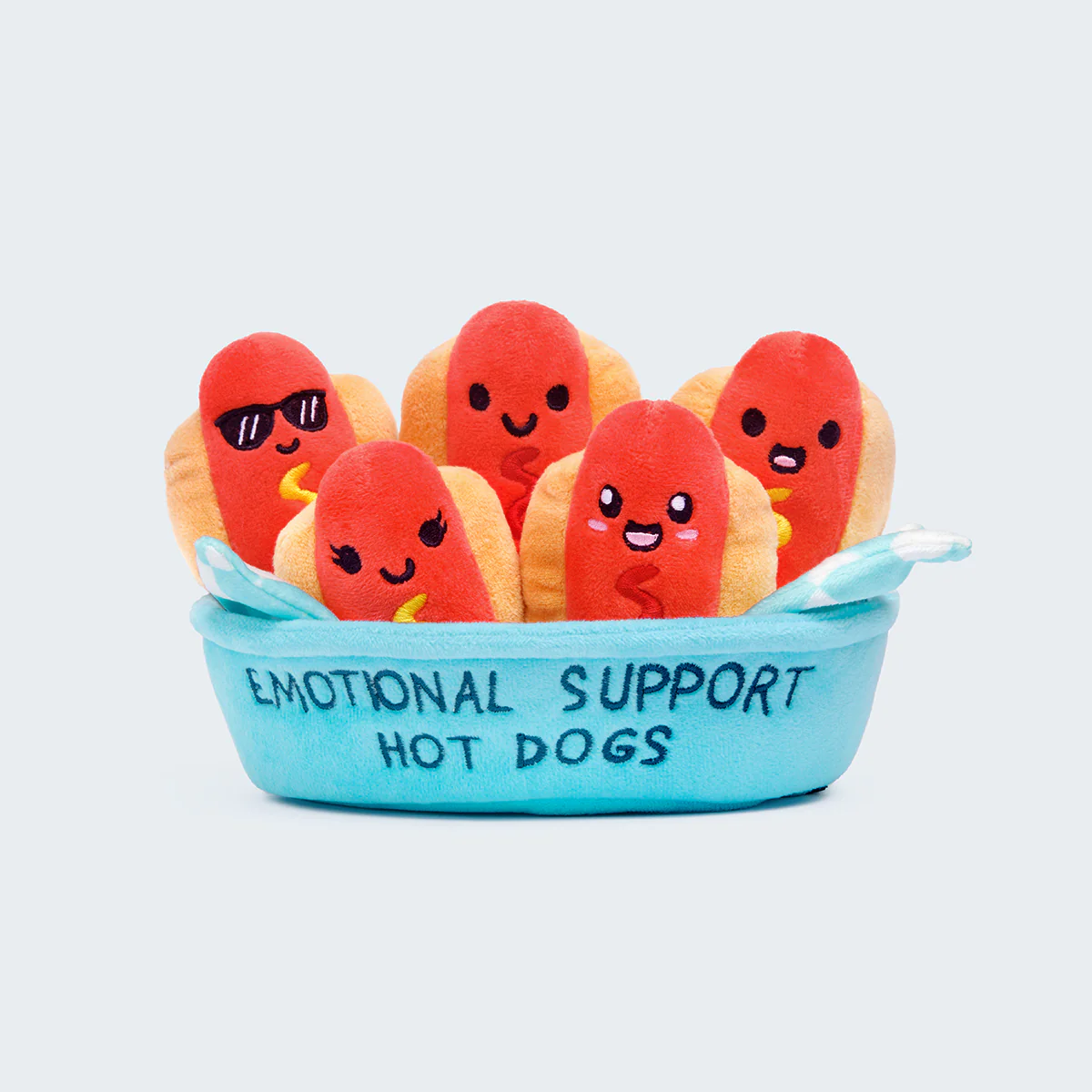 Emotional Support Hot Dogs –  Food Plushie Toys