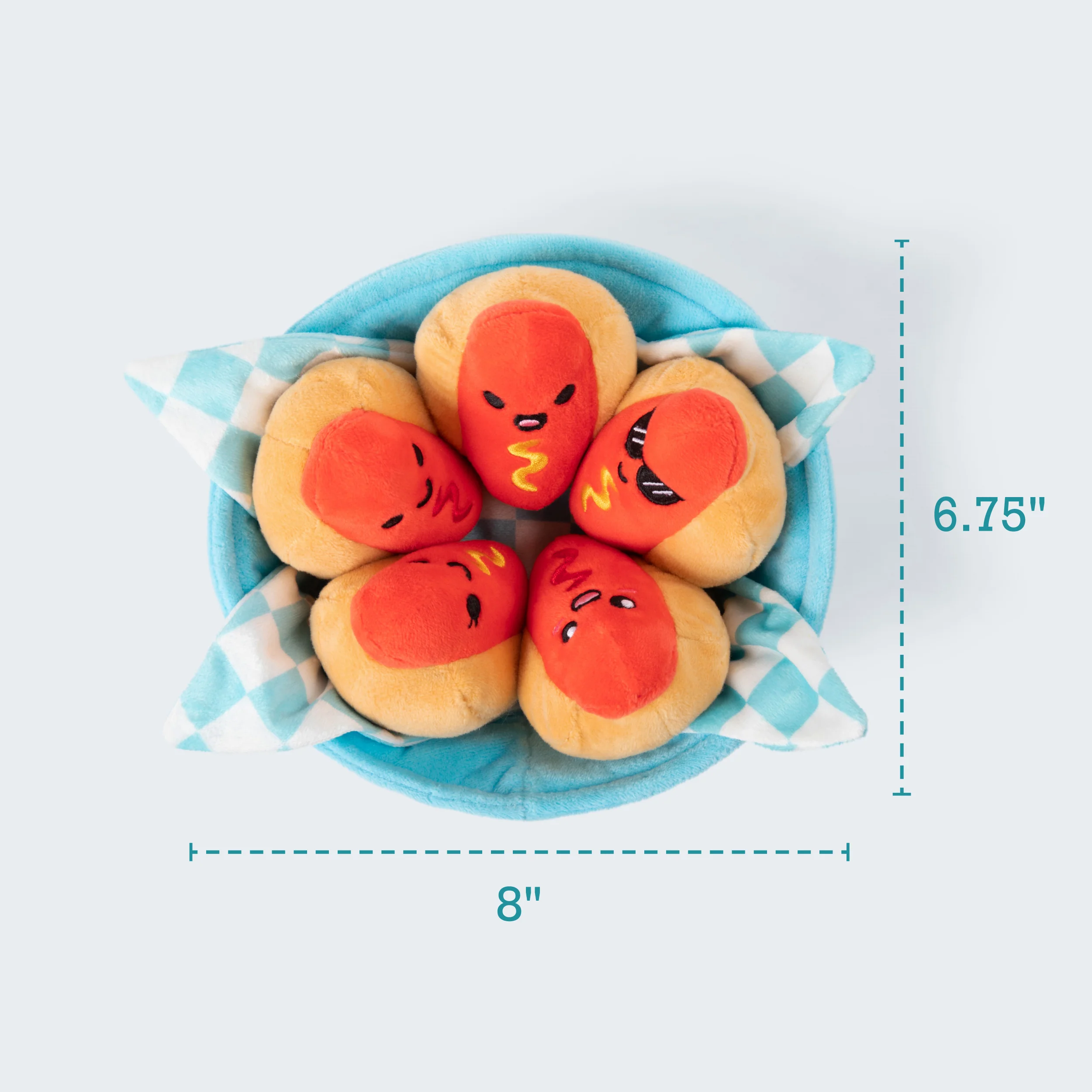 Emotional Support Hot Dogs – Food Plushie Toys 4 Emotional Support Hot Dogs – Food Plushie Toys