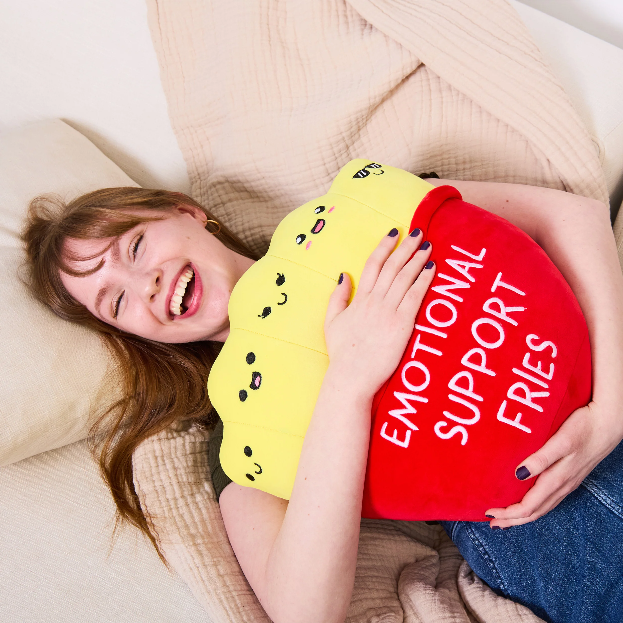 Emotional Support Jumbo Fries - Cute Room Decor, Perfect Gift for Loved Ones of All Ages 3 Emotional Support Jumbo Fries - Cute Room Decor, Perfect Gift for Loved Ones of All Ages