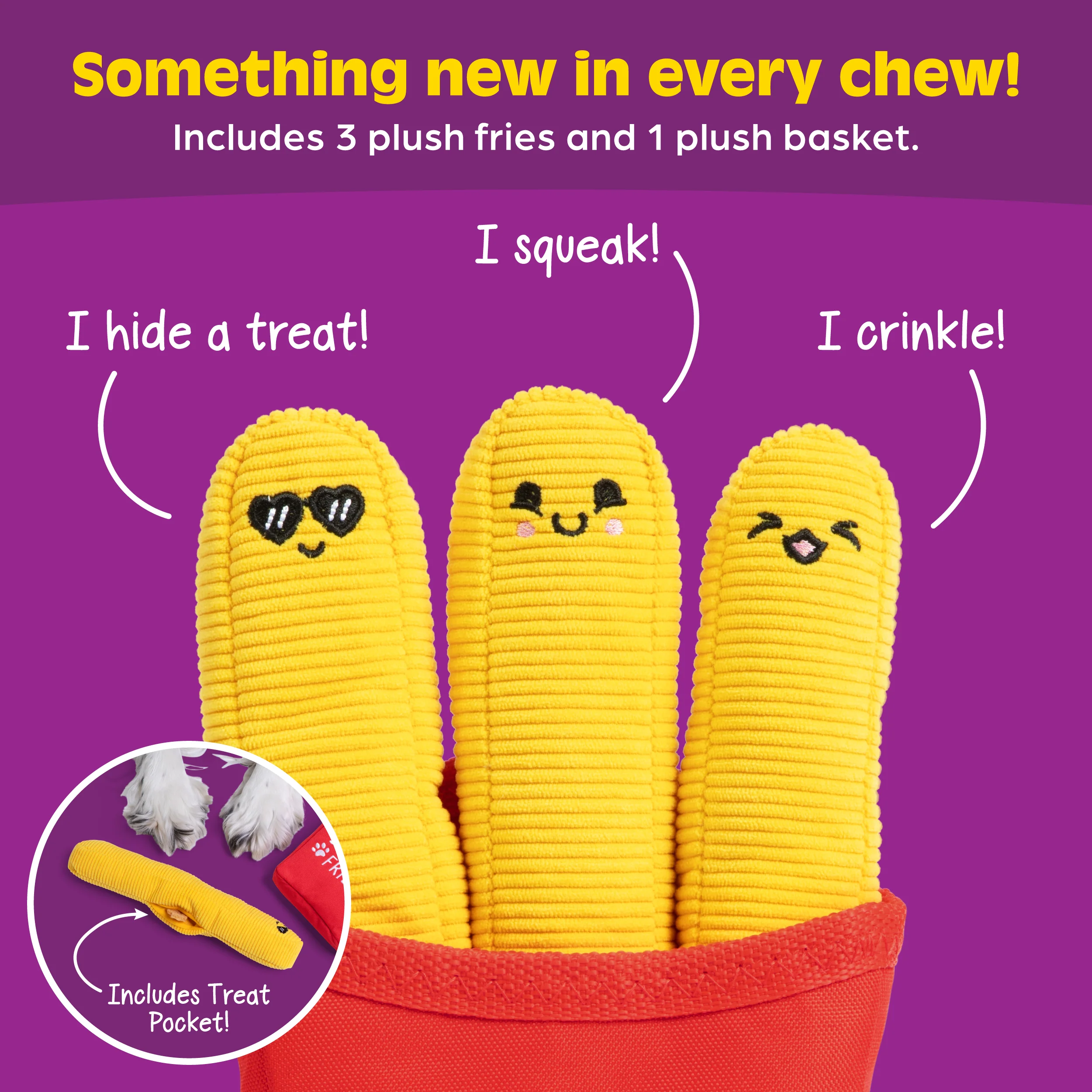 Emotional Support Pet Fries – Dog Toy by Relatable 3 Emotional Support Pet Fries – Dog Toy by Relatable