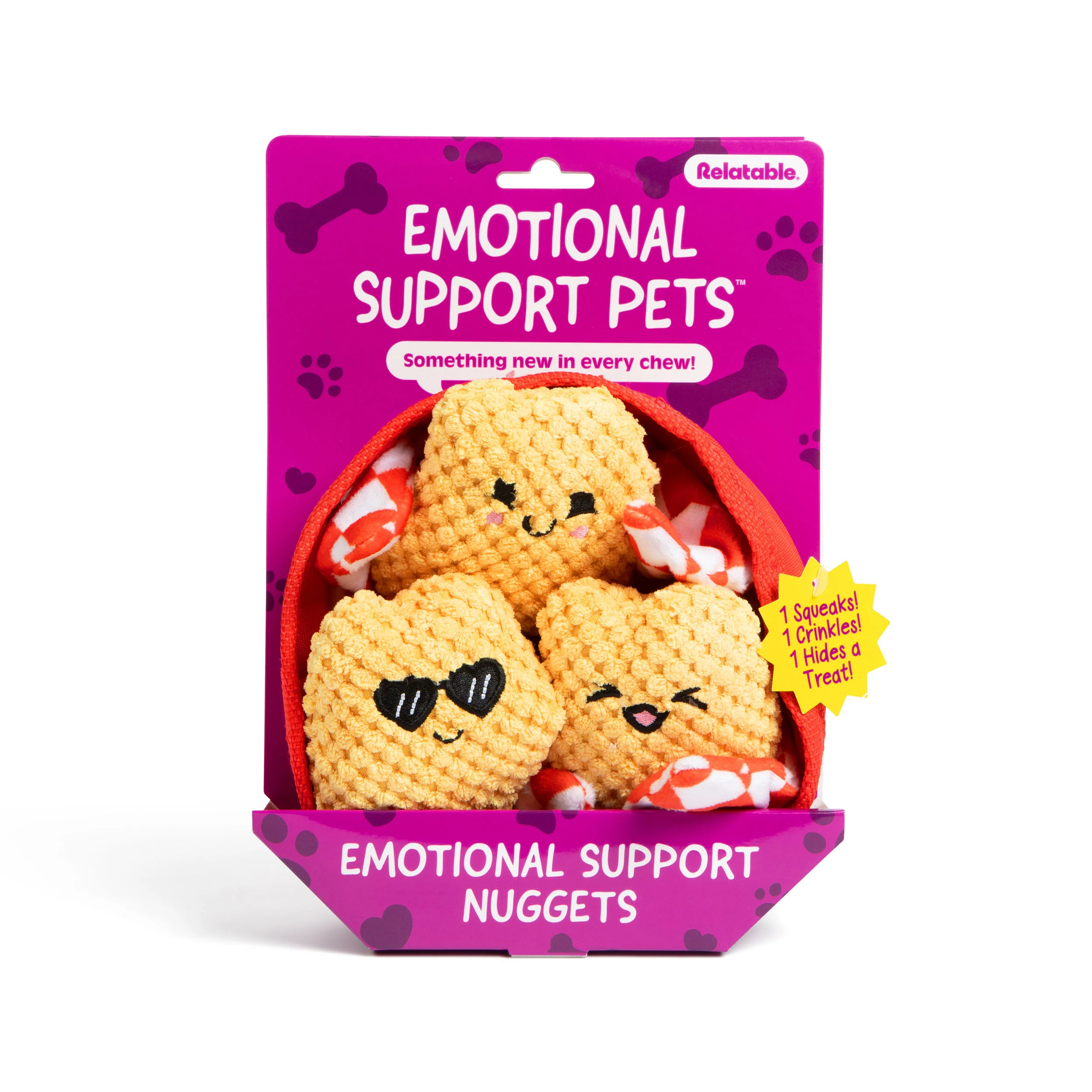 Emotional Support Pet Nuggets – Plush Dog Toy by Relatable