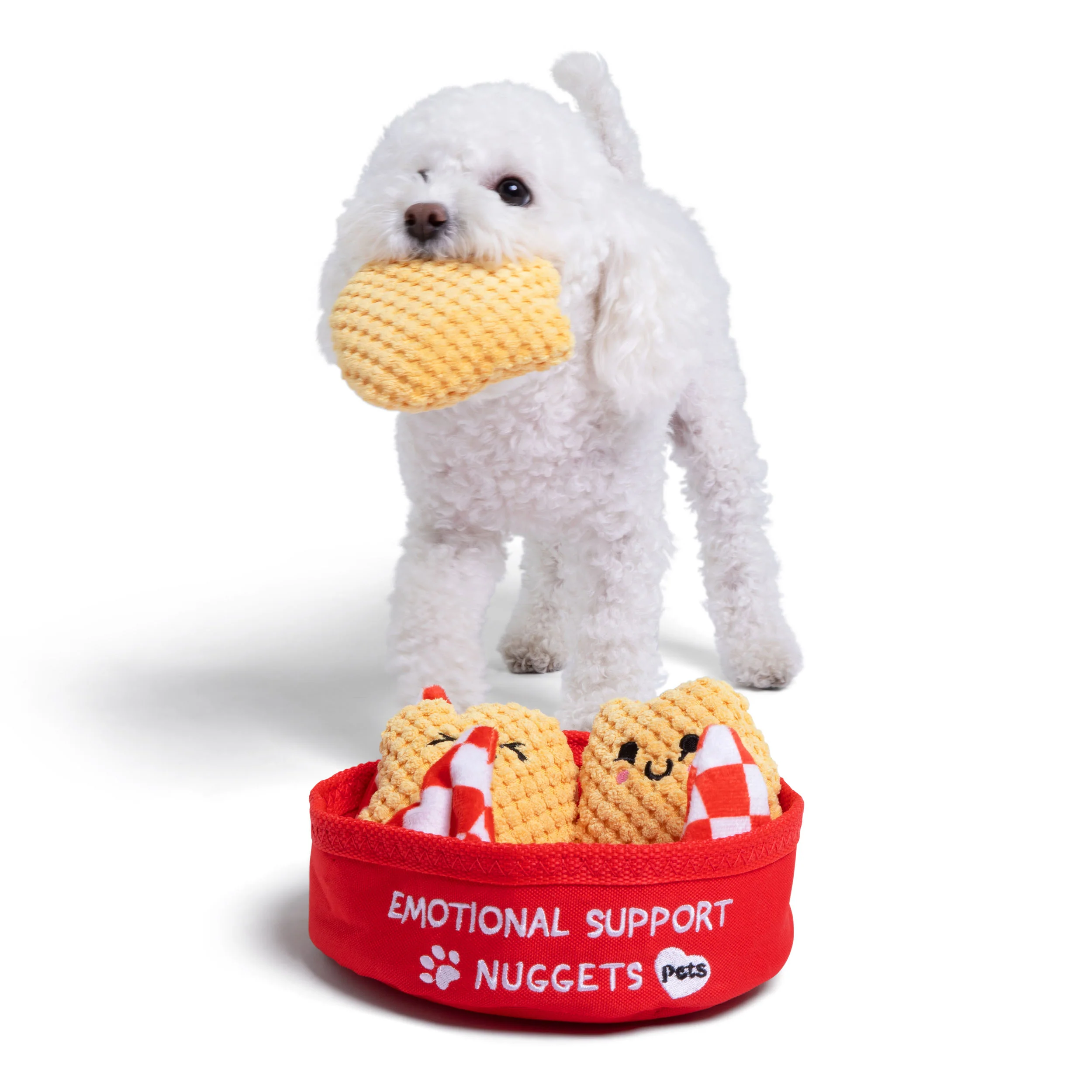 Emotional Support Pet Nuggets – Plush Dog Toy by Relatable 3 Emotional Support Pet Nuggets – Plush Dog Toy by Relatable