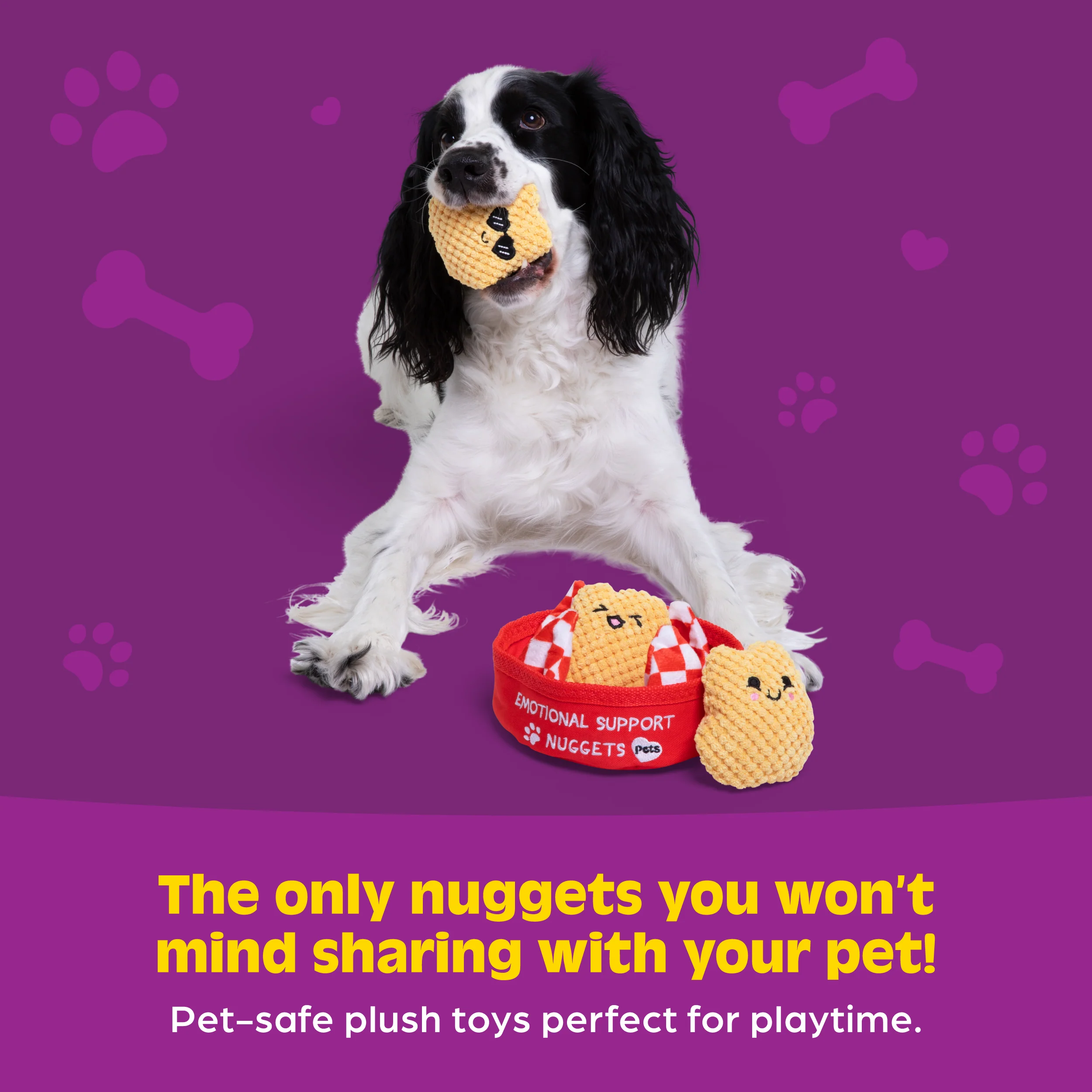 Emotional Support Pet Nuggets – Plush Dog Toy by Relatable 4 Emotional Support Pet Nuggets – Plush Dog Toy by Relatable