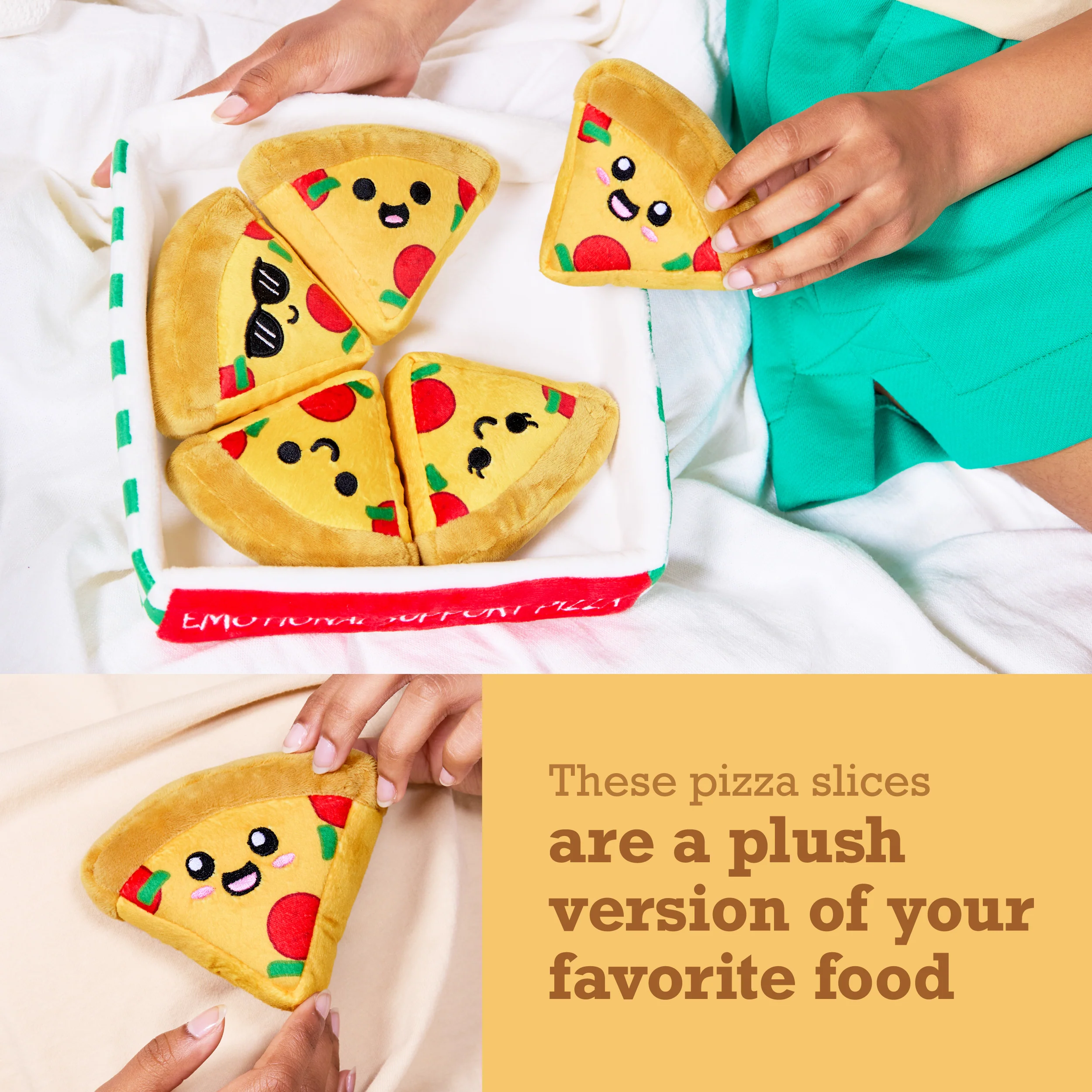 Emotional Support Pizza - Cheesy Comfort Crew for Hugs, Laughs, and Good Vibes